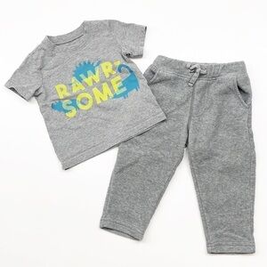 Carter's Rawr-Some dinosaur print baby boys outfit